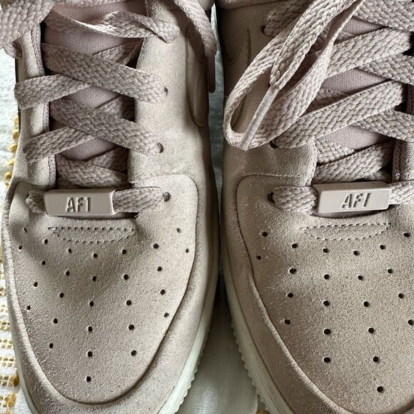 Nike Air Force 1 Women’s AF1 Sage Low Particle Beige/Phantom Platform Size 8.5 - Picture 8 of 14